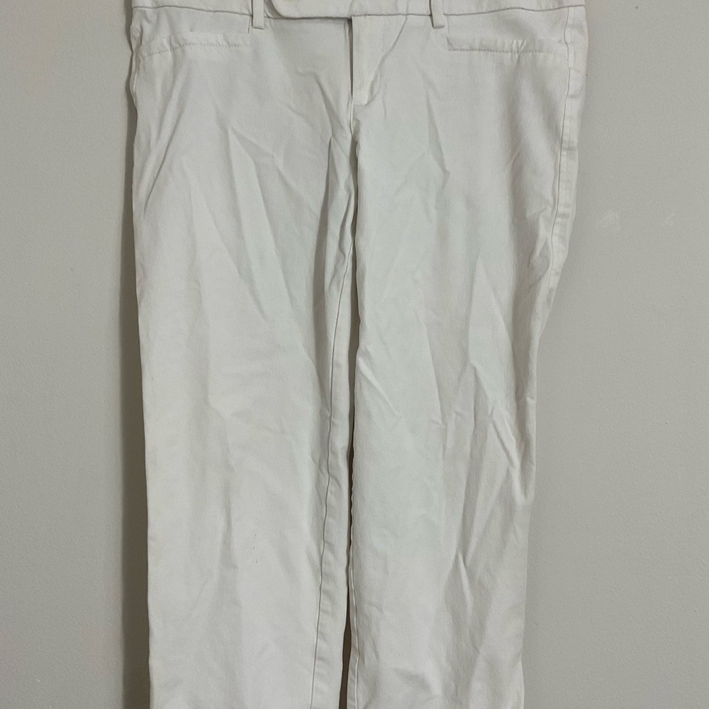 Lilly Pulitzer Women's Size 12 Stretch Pants Chino White - Picture 2 of 7